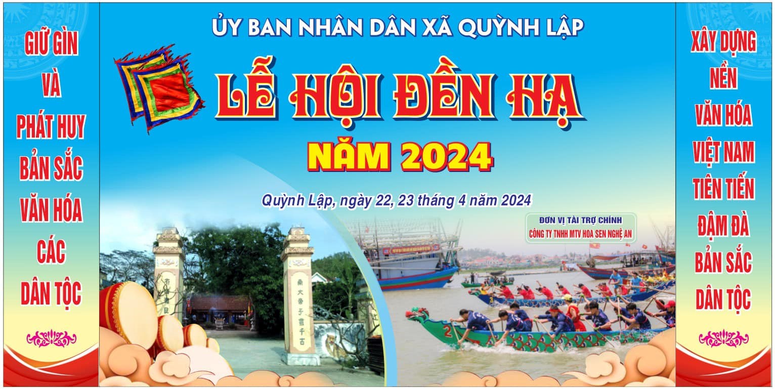 Lễ hội Đền Hạ - Quỳnh Lập - Hoàng Mai - Nghệ An năm 2024